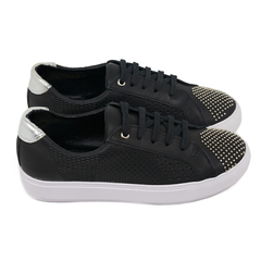 Zapatillas Mujer Sucre 1011 Urbanas Cuero Vacuno Grabado con Micro Tachas