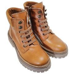 Borcegos Cuero Vacuno Mujer Sucre 1671 Botas Con Cierre