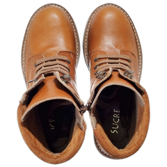 Borcegos Cuero Vacuno Mujer Sucre 1671 Botas Con Cierre