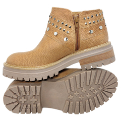 Botas Mujer Cuero Vacuno Botinetas Bajas Clasicas Sucre 3553