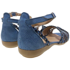 Sandalias Bajas Mujer Tipo Guarachas Cuero Vacuno Sucre 3744