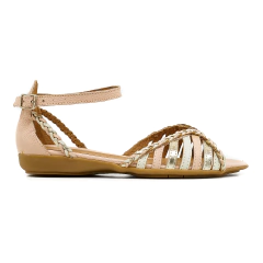 Sandalias Bajas Mujer Tipo Guarachas Cuero Vacuno Sucre 3744