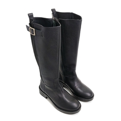 Botas Mujer Caña Alta Cuero De Montar Elastizada Sucre 4375