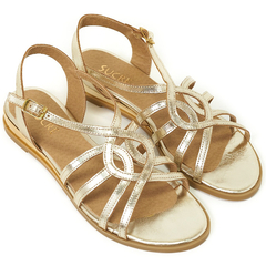 Sandalias Mujer Cuero Vacuno Bajas Sucre 6815 Verano Urbanas