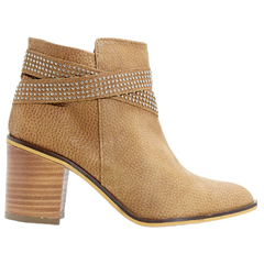 Botas Mujer Botineta Stiletto Corta Cuero Sucre 7118 Vestir