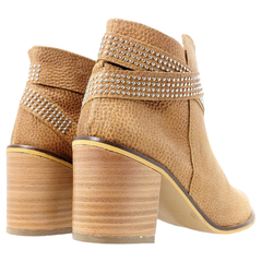 Botas Mujer Botineta Stiletto Corta Cuero Sucre 7118 Vestir