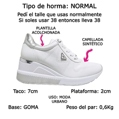 Zapatillas Via Marte Urbanas Confort Mujer Con Taco 046003 (VM046003) - Zona Shop