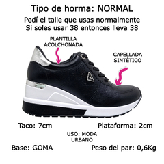 Zapatillas Via Marte Urbanas Confort Mujer Con Taco 046003 (VM046003) - tienda online