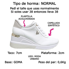 Zapatillas Con Taco Via Marte Urbanas Confort Mujer 046010 (VM046010) - Zona Shop