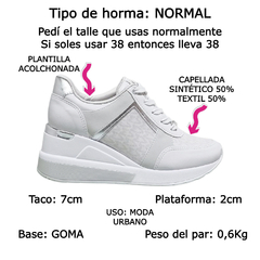 Zapatillas Con Taco Via Marte Urbanas Confort Mujer 046013 (VM046013) - tienda online