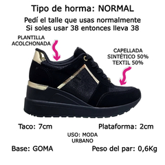 Zapatillas Con Taco Via Marte Urbanas Confort Mujer 046013 (VM046013) - tienda online