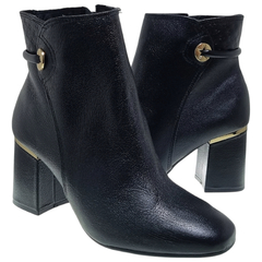 Botas Mujer Via Marte Cuero Vacuno Urbanas Botinetas 057003