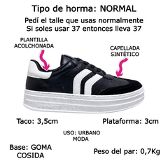 Zapatillas Via Marte Urbanas Confort Mujer Plataforma 156001 (VM156001) - Zona Shop