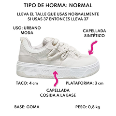 Zapatillas Mujer Via Marte Moda Sneakers Bajas Urbana 225003 (VM225003) en internet