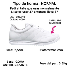 Zapatillas Urbanas Moda Via Marte Confort Mujer 226001 Bajas (VM226001) - Zona Shop