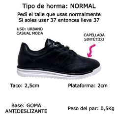 Zapatillas Urbanas Moda Via Marte Confort Mujer 226001 Bajas (VM226001) - Zona Shop