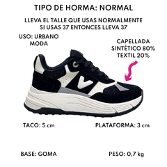 Zapatillas Via Marte Urbanas Confort Mujer 229001 Plataforma (VM229001) - tienda online