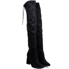 Botas Mujer Via Marte Caña Alta Bucaneras Taco Ancho 234108 (VM234108) - comprar online