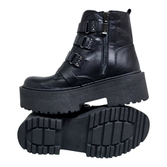 Botas Mujer Viamo Cuero Vacuno Florent Plataformas Hebillas (VOFLORET) - Zona Shop