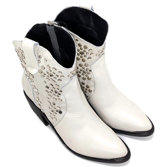 Botas Texana Con Tachas Mujer Viamo Cuero Vacuno Isadore