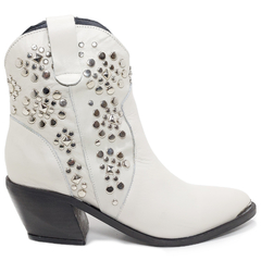 Botas Texana Con Tachas Mujer Viamo Cuero Vacuno Isadore