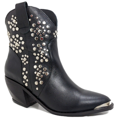 Botas Texana Con Tachas Mujer Viamo Cuero Vacuno Isadore