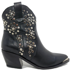 Botas Texana Con Tachas Mujer Viamo Cuero Vacuno Isadore