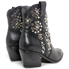 Botas Texana Con Tachas Mujer Viamo Cuero Vacuno Isadore