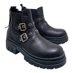 Imagen de Botas Mujer Viamo Cuero Vacuno Lacey Plataformas Hebillas (VOLACEY)