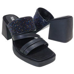 Sandalias Viamo Mujer Fiesta Taco Ancho Mick Zuecos Verano