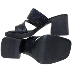 Sandalias Viamo Mujer Fiesta Taco Ancho Mick Zuecos Verano