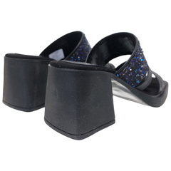 Sandalias Viamo Mujer Fiesta Taco Ancho Mick Zuecos Verano