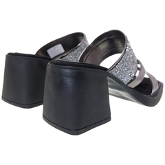 Sandalias Viamo Mujer Fiesta Taco Ancho Mick Zuecos Verano