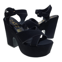 Sandalias Mujer Plataformas Altas Zatz 17708 Fiesta Eventos
