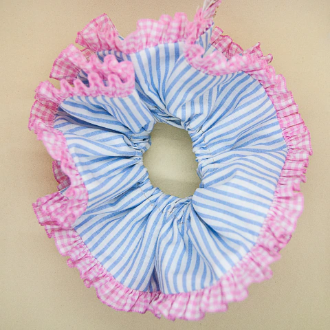 Scrunchie Portugal celeste