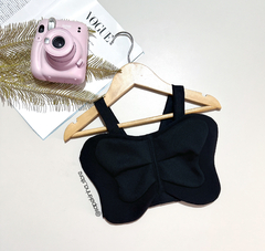 Cropped borboleta black