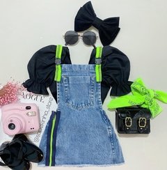 Jardineira Jeans Flavia
