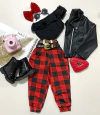 Conjunto jogger xadrez