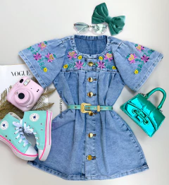 Vestido Jeans bordado Lorena
