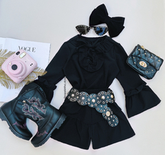Conjunto com cinto corrente