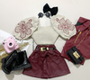 Conjunto short saia e Cropped Larissa