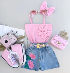 Conjunto Jeans Flor Vic