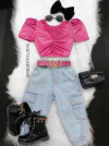 Calça jogger jeans