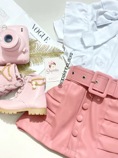 Short saia com cinto - comprar online