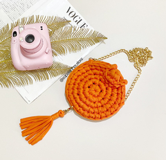 Bolsa crochê Orange