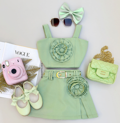 Conjunto com cinto Luiza