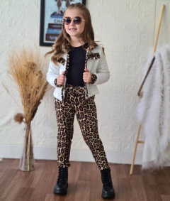 Conjunto calça mais Blazer oncinha - comprar online