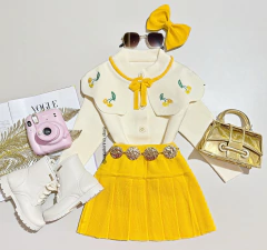 Conjunto tricô Cerejinha