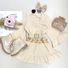 Vestido com cinto Carol - comprar online