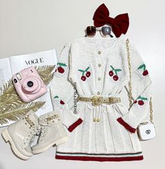 Conjunto Cerejinha Tricô